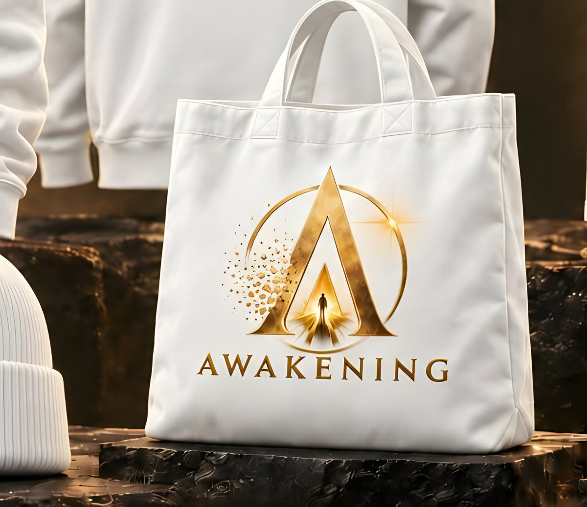 White Awakening tote